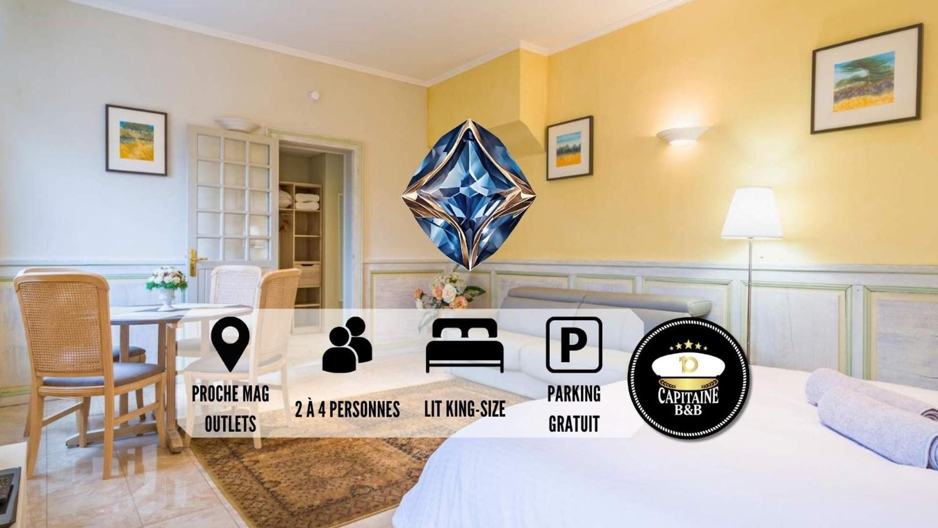 Le Saphir - Confort - Proche Mag Outlet Troyes - Parking Gratuit Pont-Sainte-Marie Εξωτερικό φωτογραφία